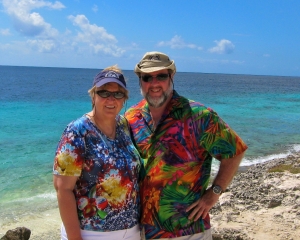 Sue-and-Joe-at-Ol_-Blue-Dive-Site-in-Bonaire