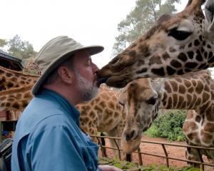 “Kissing a Giraffe”